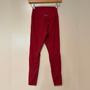 LSKD Red High-Waist Leggings for Women